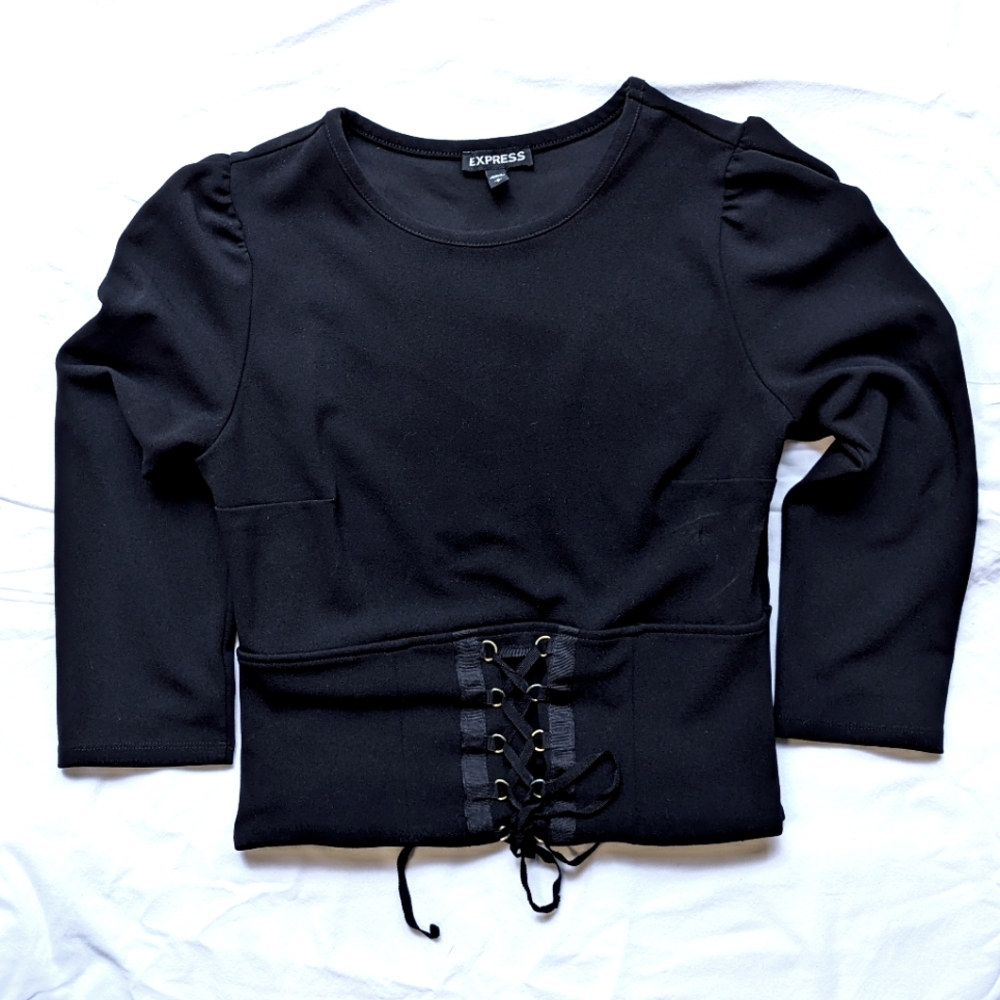 3/4 sleeve fitted top